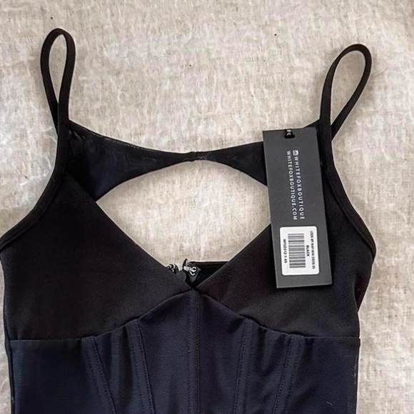 White fox Look My Way Mini Dress Black - Picture 4 of 5